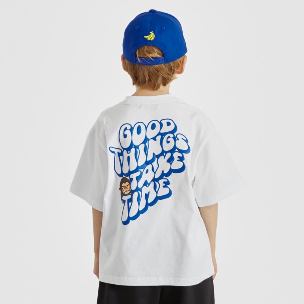 エクストララージキッズ] ファニーゴリラバックプリント半袖Tシャツ