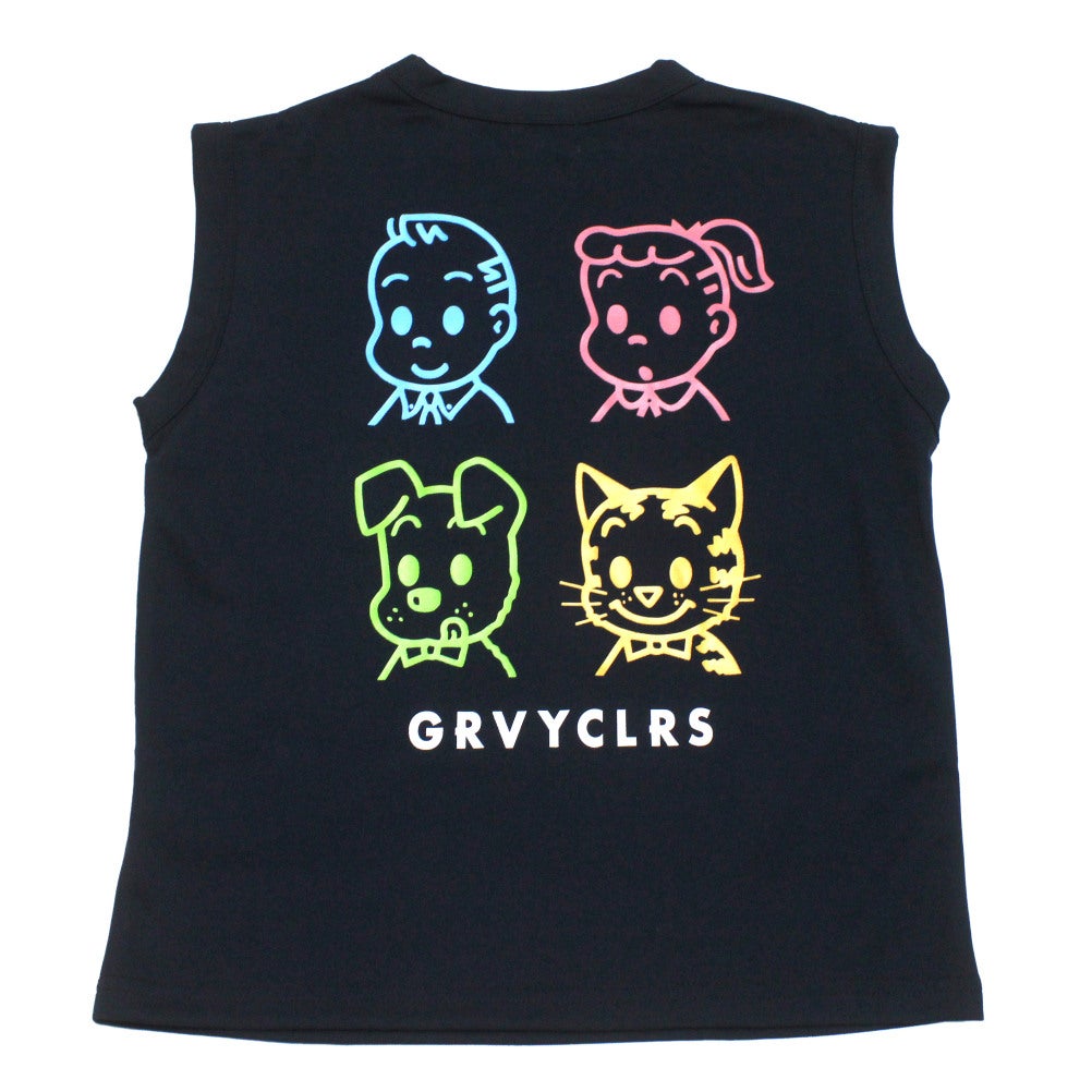 グルーヴィーカラーズ] CoolMax OSAMU GOODS ノースリーブ TEE 4NV紺
