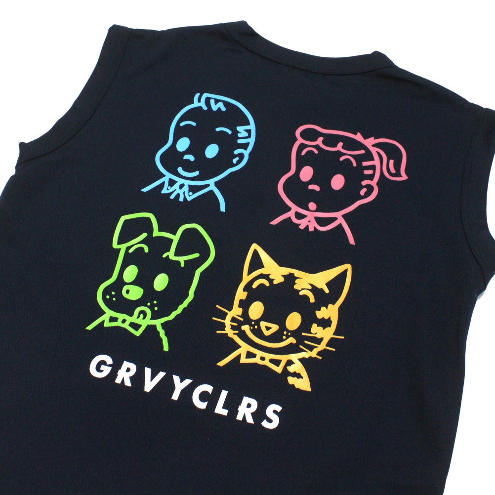 グルーヴィーカラーズ] CoolMax OSAMU GOODS ノースリーブ TEE 4NV紺