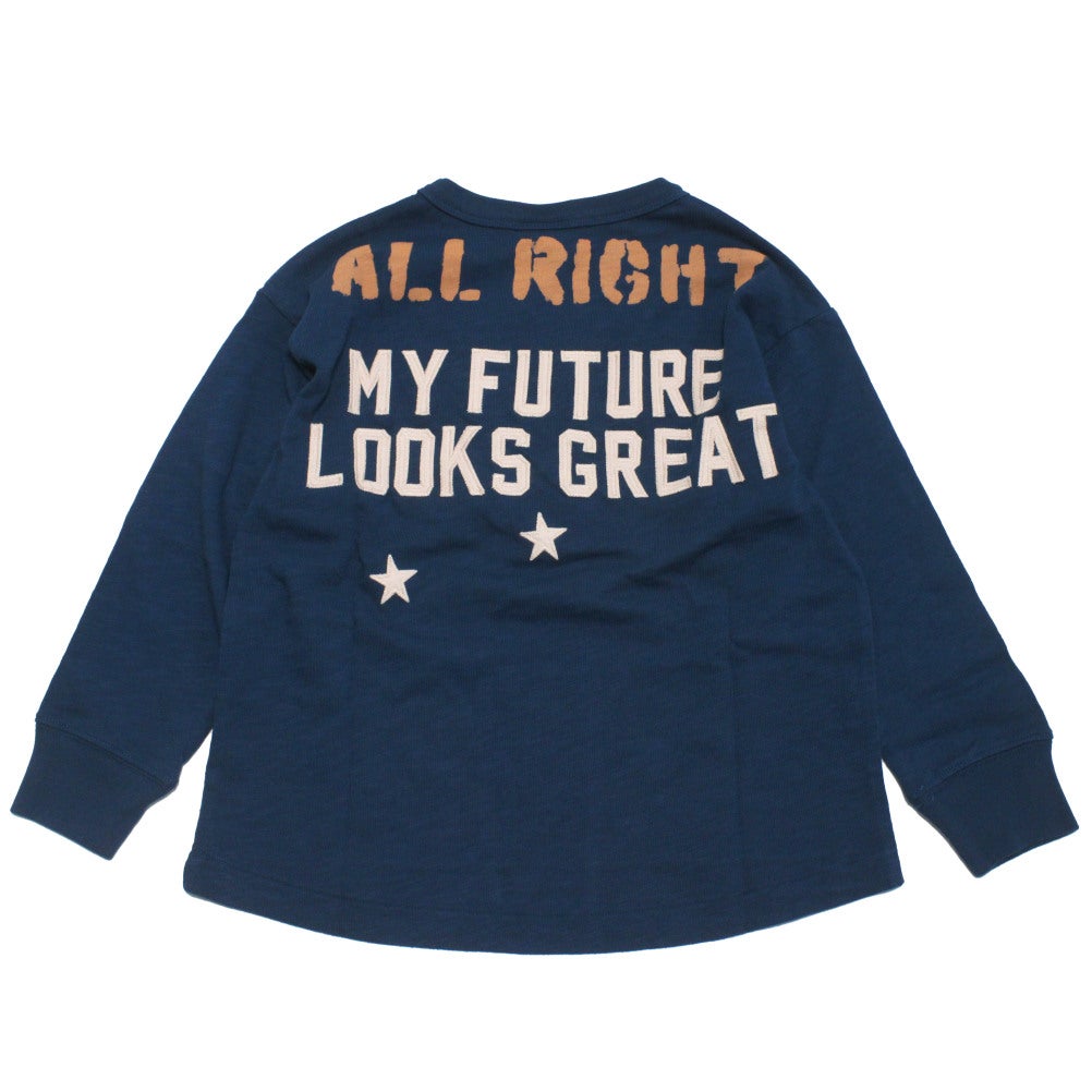 デニムアンドダンガリー] テンジク ALL RIGHT L/S TEE 4NV紺 ｜子供服