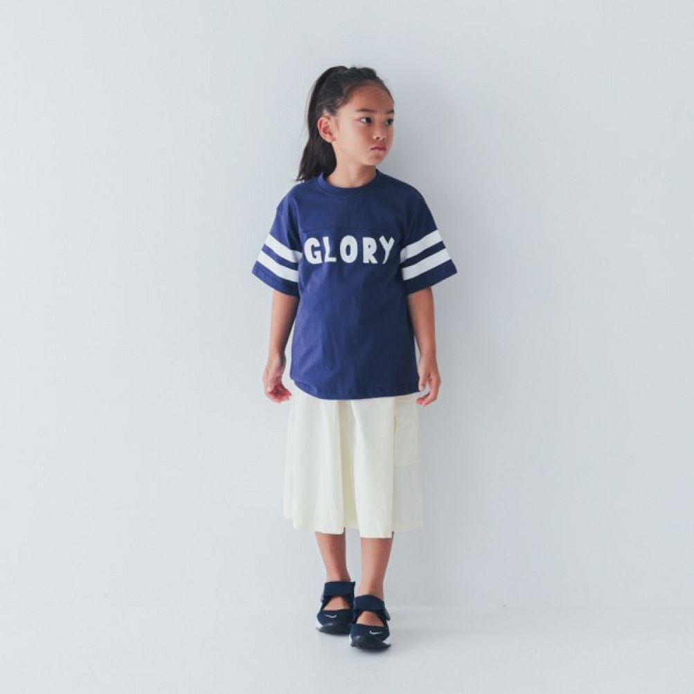 セカンド] 5分袖フットボールTシャツ ネイビー(NV) ｜子供服の通販