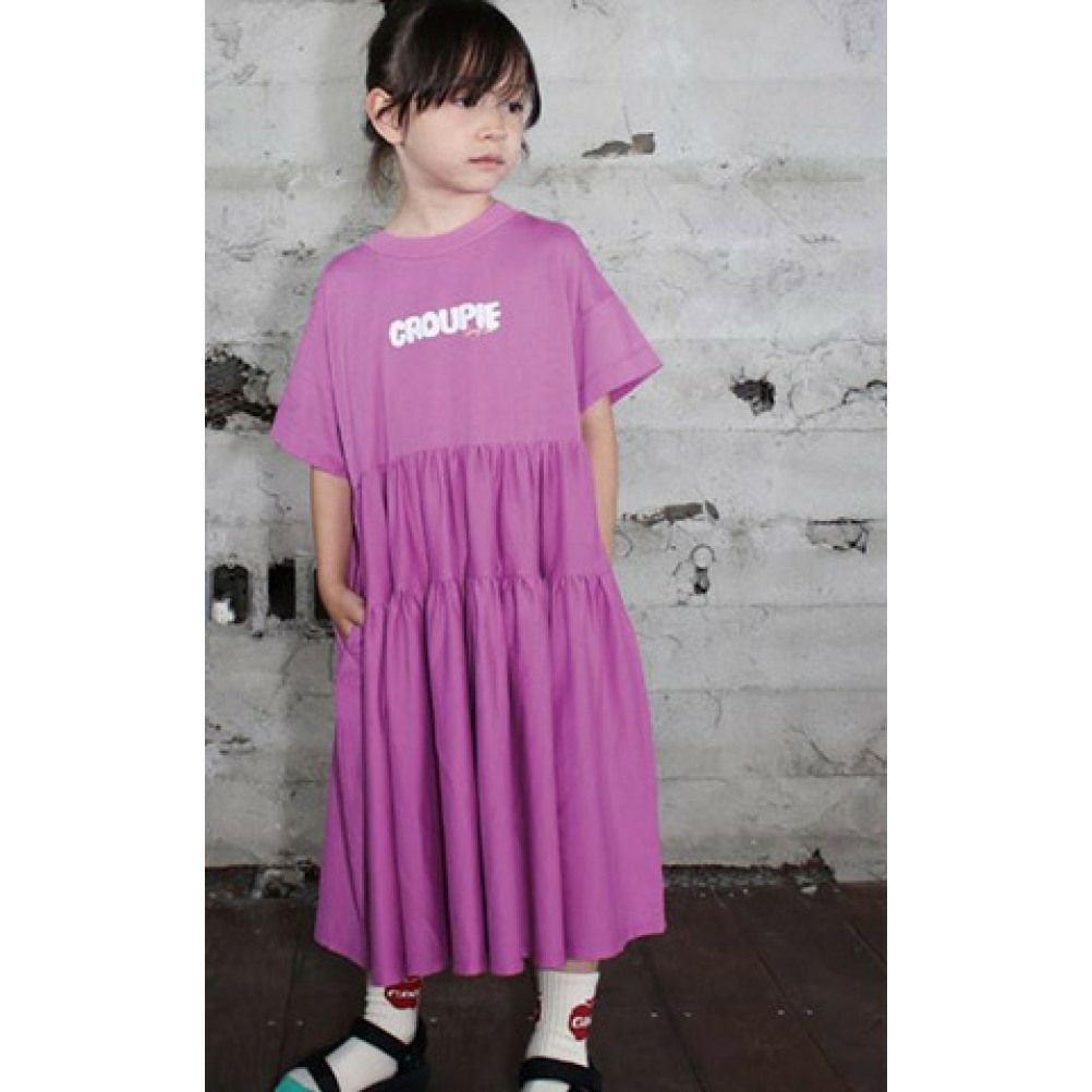 グルーヴィーカラーズ] テンジク ティアード ヒザシタ OP 12PLパープル
