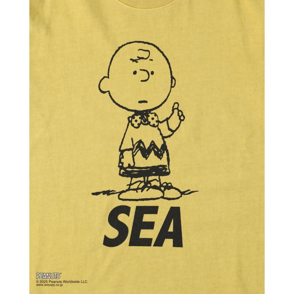 スムージー] 【SMOOTHY×WIND AND SEA】PGT Snoopy Tシャツ マスタード