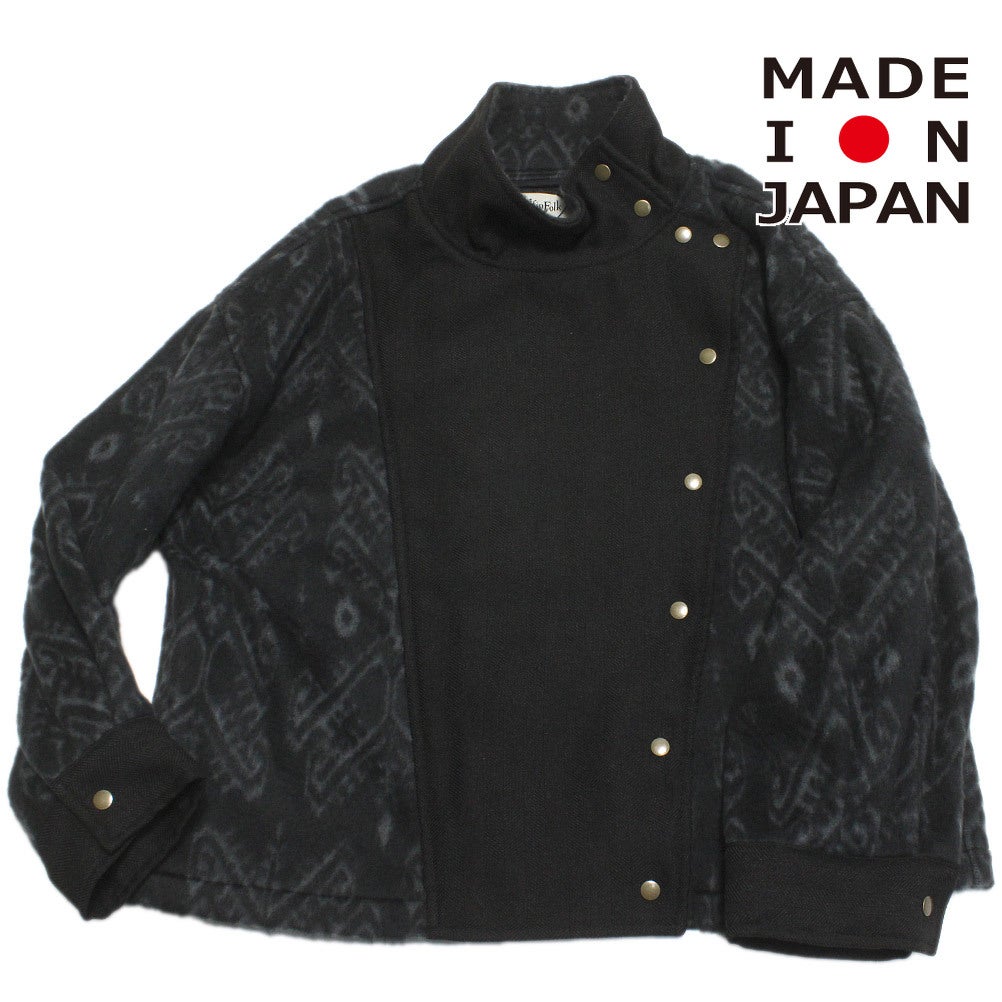 エルフィンフォルク] Snow Jacquard ジャケット ブラック ｜子供服の