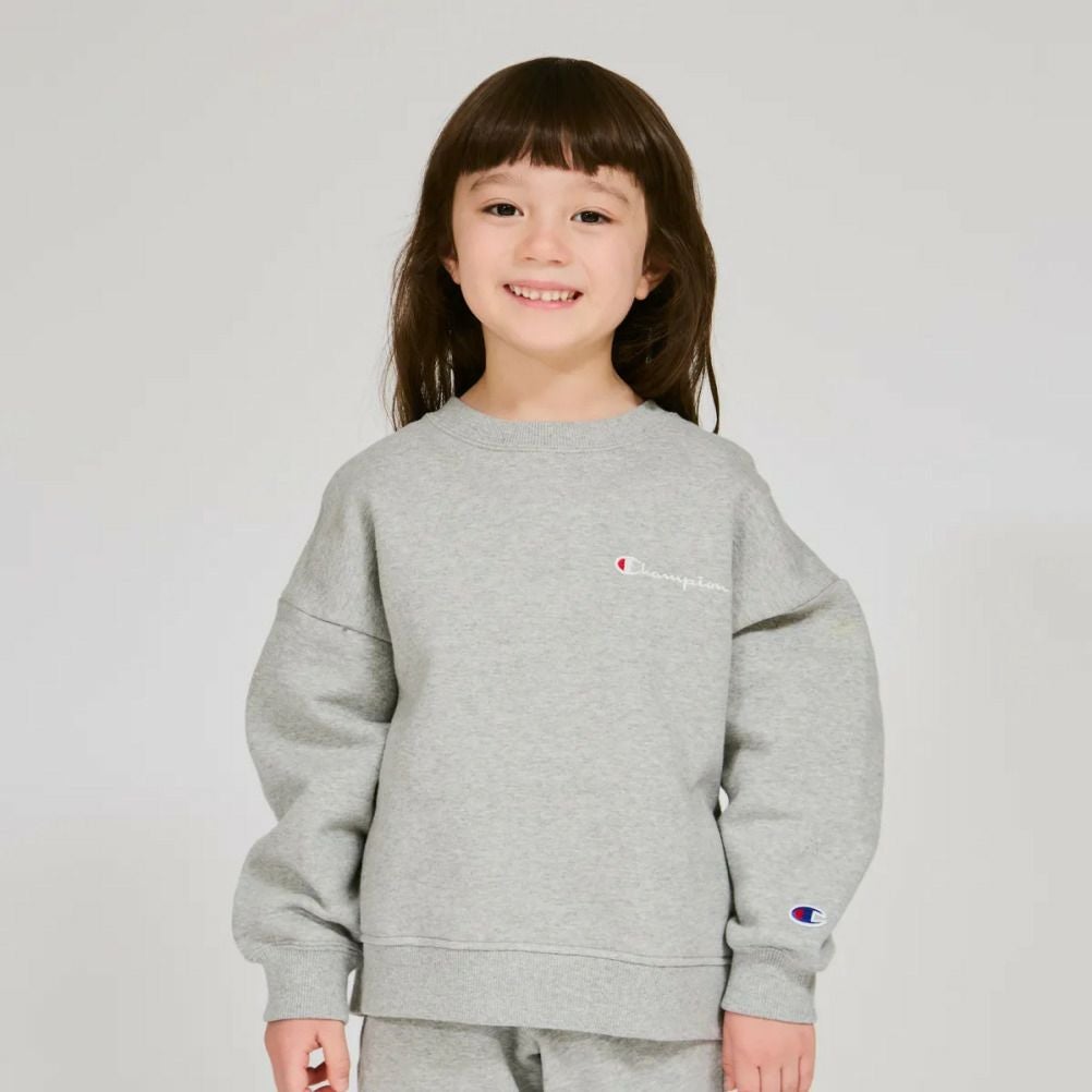 チャンピオン キッズ] CREW NECK ルーズスウェット オックスフォード