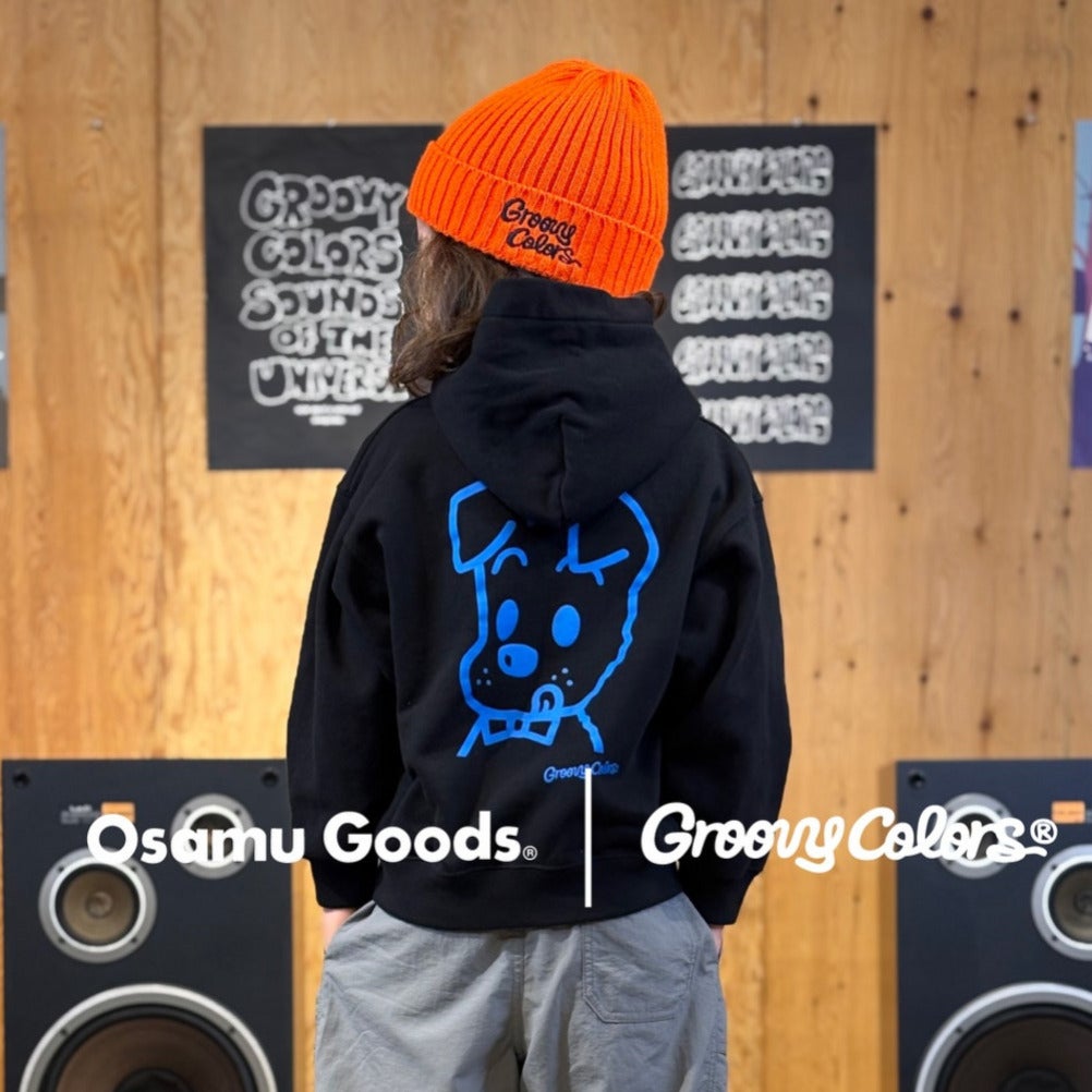 グルーヴィーカラーズ] ウラケ OSAMU GOODS パーカー 22BK黒 ｜子供服