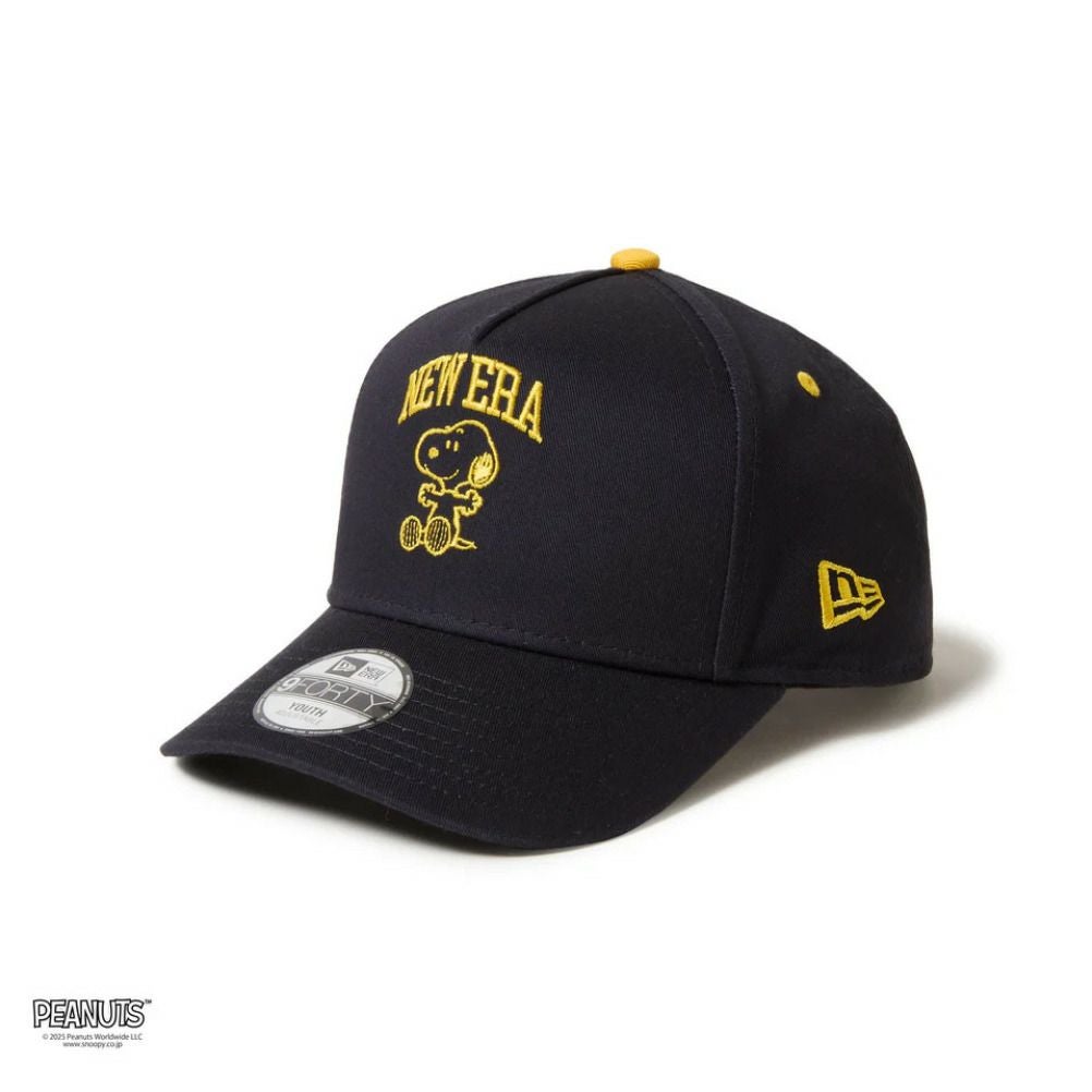 PL学園高校 帽子　ニューエラ製 ニューエラキッズ] YOUTH 9FORTY PEANUTS NE COLLEGE CAP ネイビー