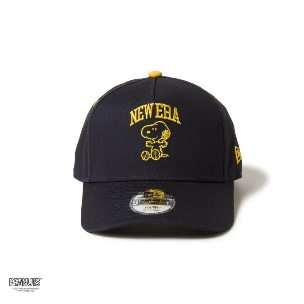 ニューエラキッズ] YOUTH 9FORTY PEANUTS NE COLLEGE CAP ネイビー