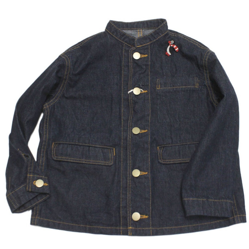 マレ] ライトオンスデニムドッキングジャケット ブルー(14) ｜子供服の