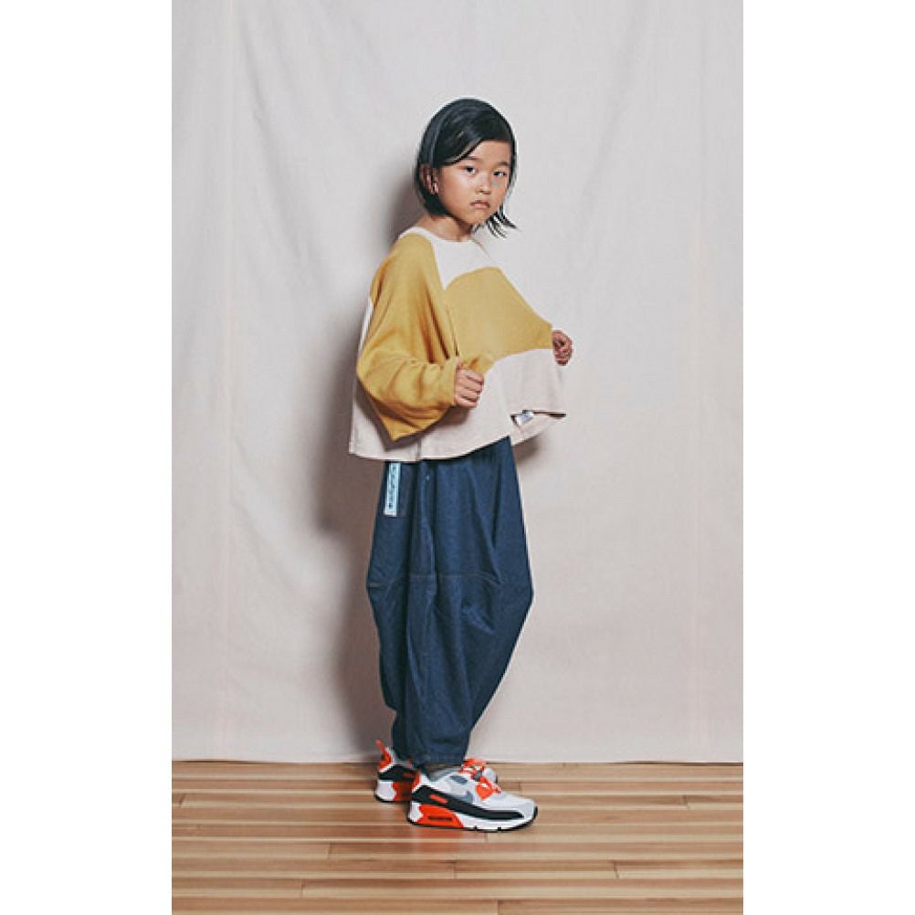 ヌヌフォルム] デニムポインテッドパンツ ワンウォッシュ ｜子供服の