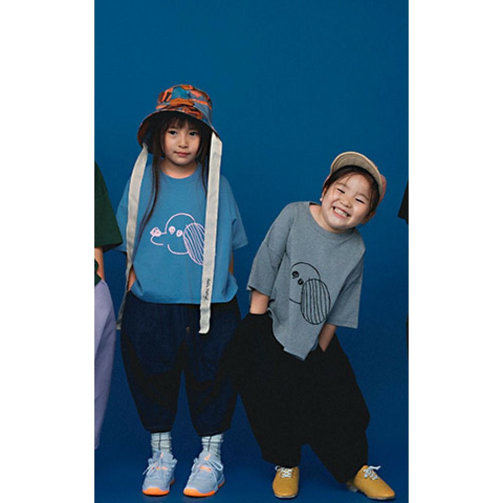 ヌヌフォルム] デニムポインテッドパンツ ワンウォッシュ ｜子供服の