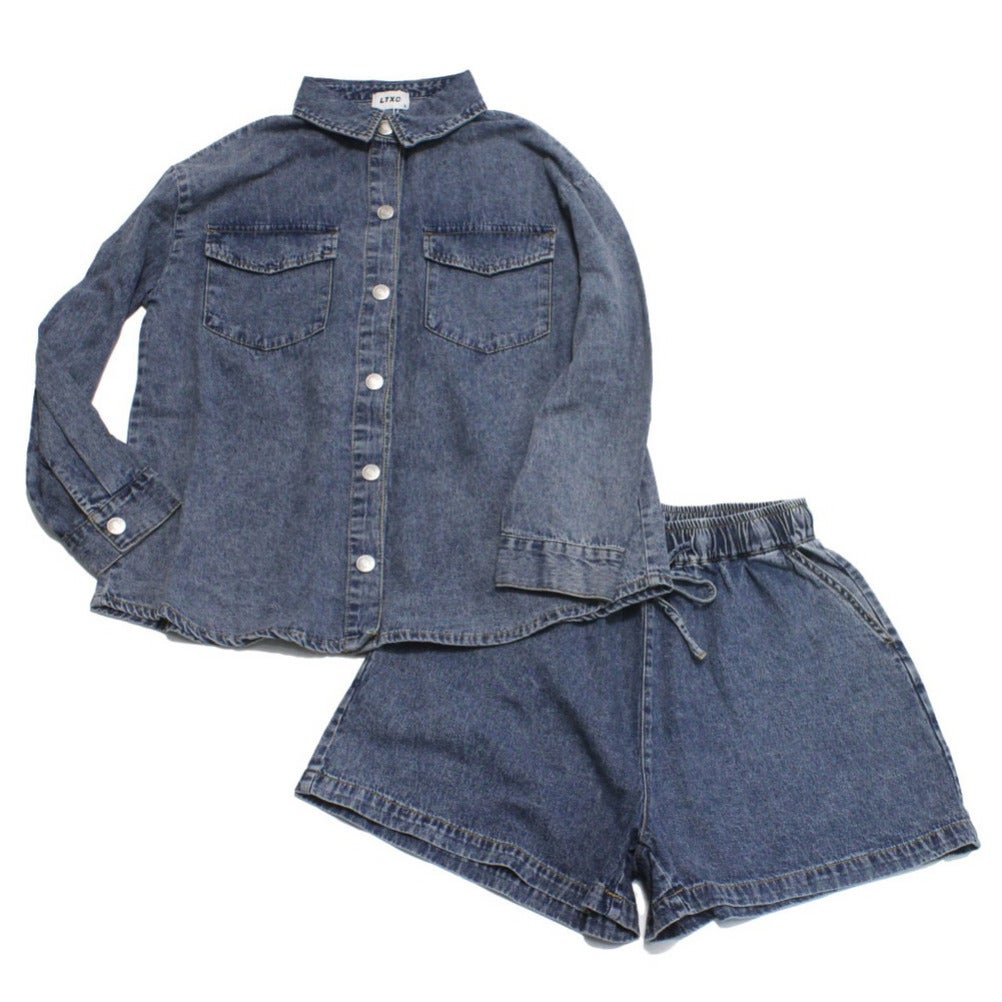 サーカスサーカス circus circus スリング シャツ セット デニム ラブトキシック] デニムシャツセット ブルー(51) ｜子供服の通販 サーカス