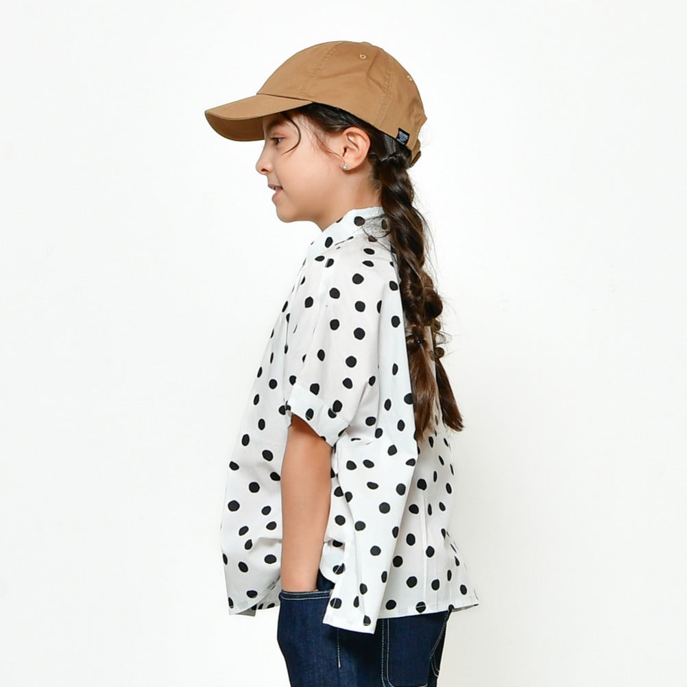 新作☆ ニードルワークス　DOTローンブラウス ニードルワークス] DOTローンブラウス ホワイト ｜子供服の通販 サーカス
