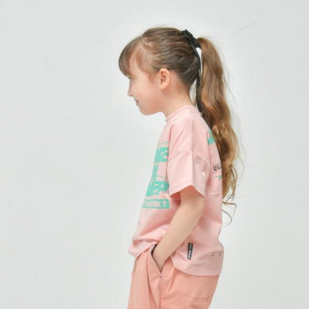 オフィシャルチーム] クールタッチ サメロゴTシャツ ピンク ｜子供服の