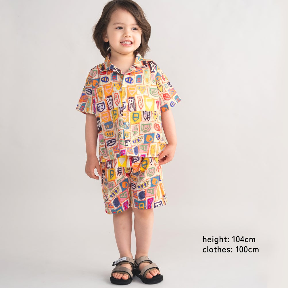 アミアミ] カラフル柄セットアップ オレンジ(37) ｜子供服の通販 サーカス